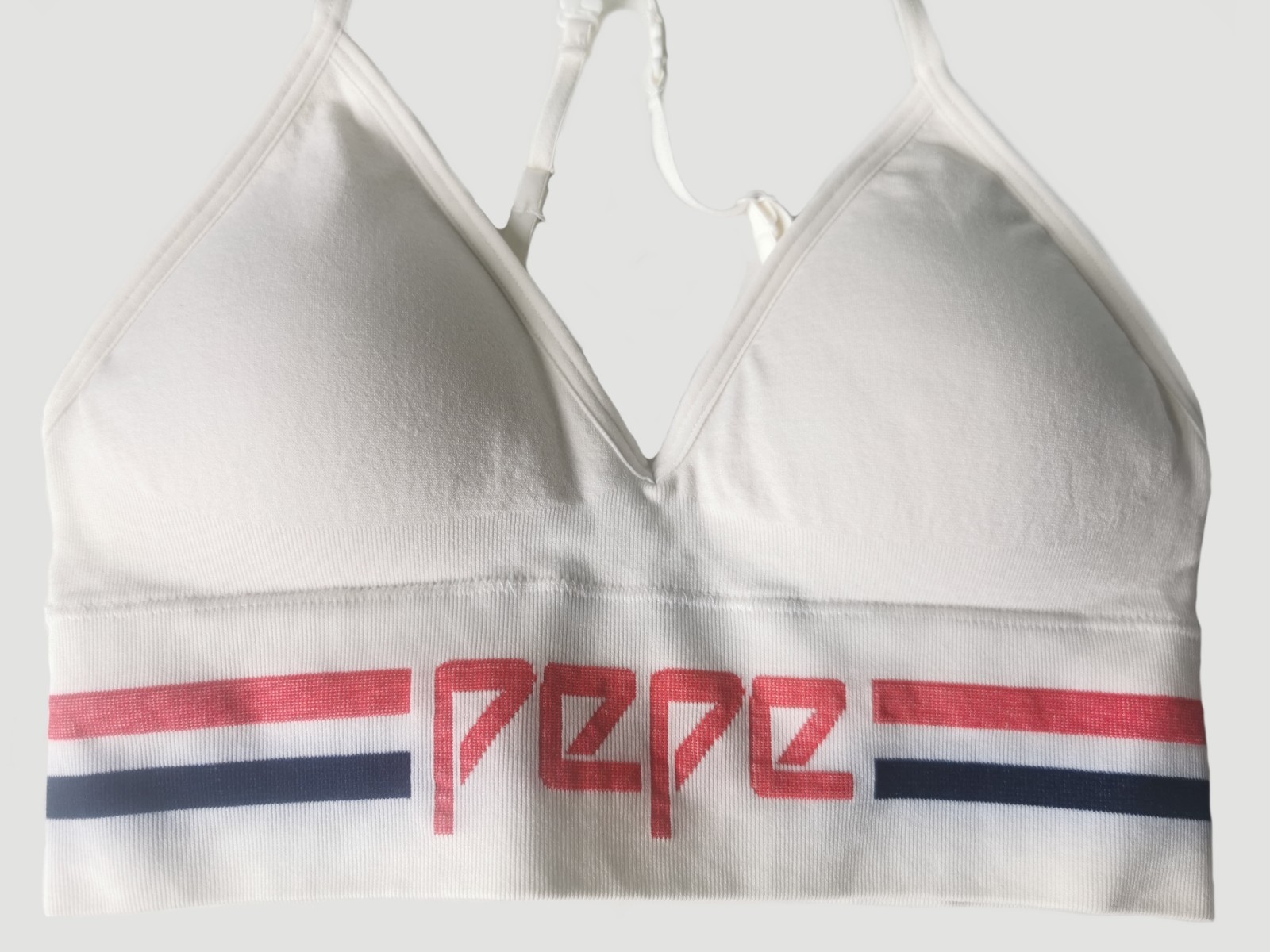 Pepe Jeans young ladies Seamless Bras “Giselle”, Set of 2, Red/Mousse, Small