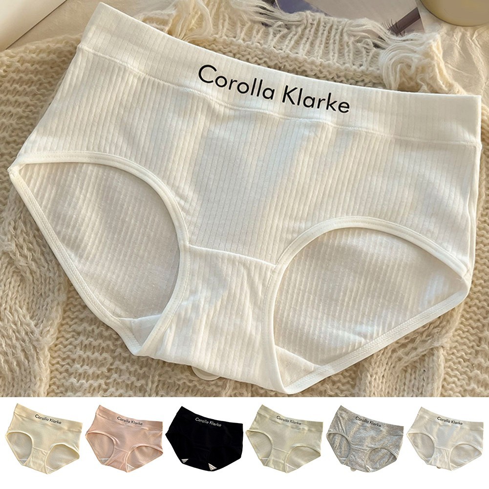Female Regular Length Polyester Briefs Ribbed Waistband for Beach Yoga Vacation