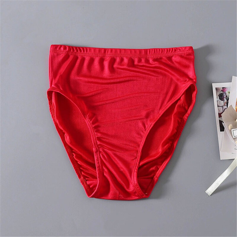 3pcs Womens Silk Knit Briefs Mulberry Silk Lady Panties Breathable Comfortable