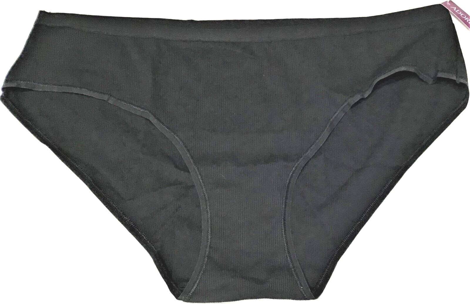 0X – NWT Adore Me black ribbed hipster panty – between XL and 1X (xx43)