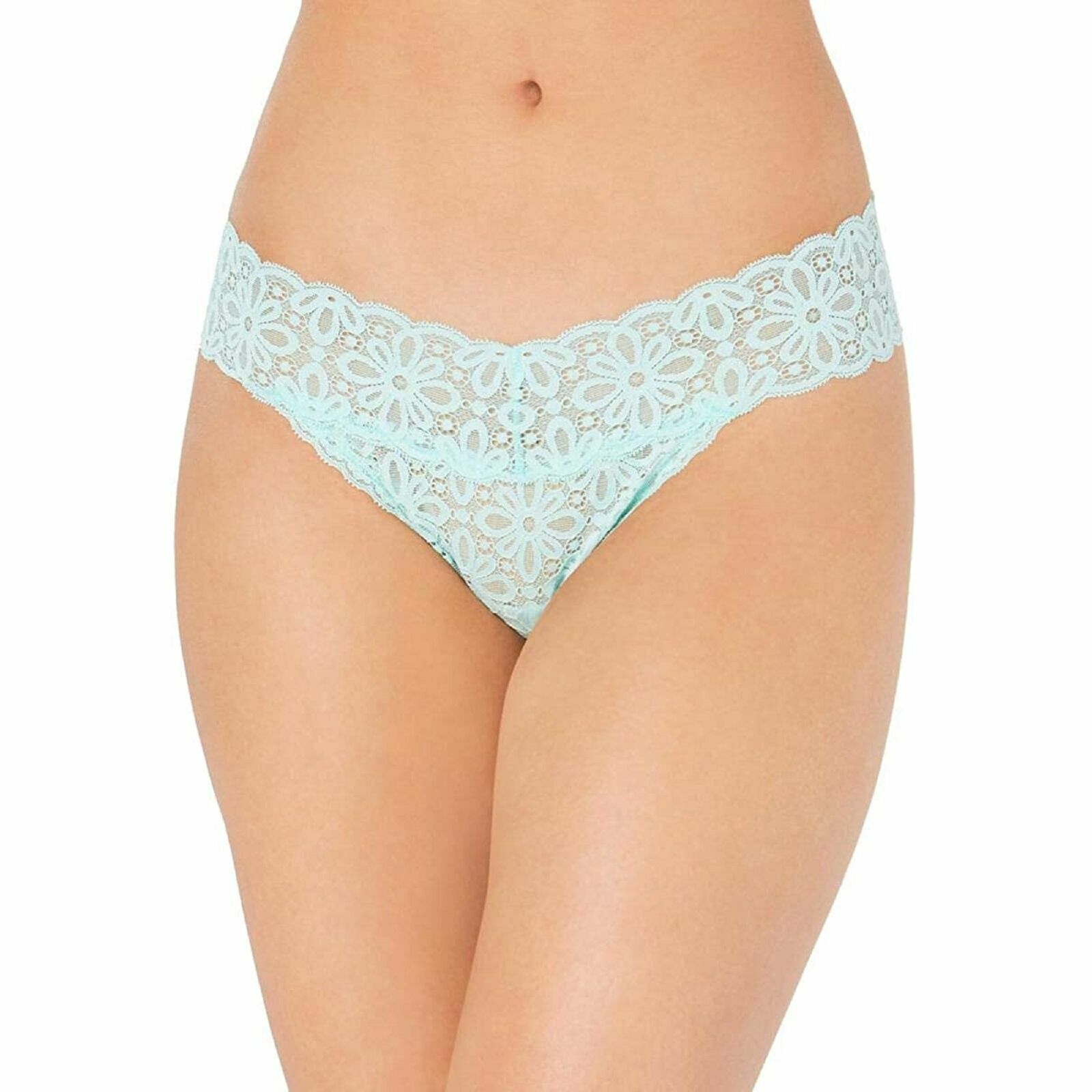 Jenni Women’s All Over One Size Lace Thong Underwear, Mint, O/S S-XXL