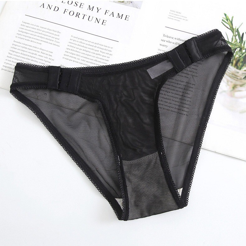 6PCS/LOT Sexy Womens Sheer Panties Briefs Bikinis Underwear Cheeky Lingeries