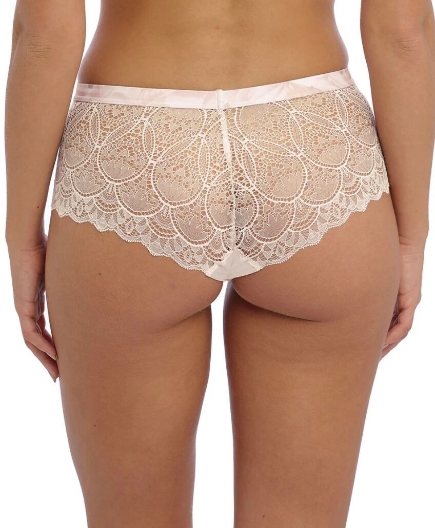Fantasie Olivia Short Brief Dusk Pink Floral Size L 14 16 Knickers Lace 3186