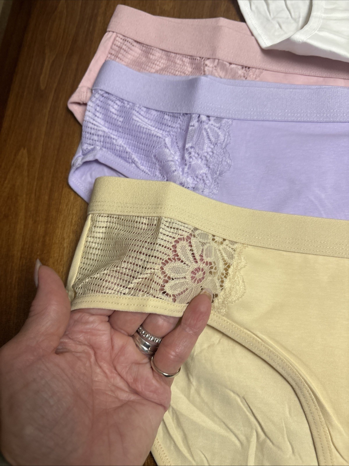 Avidlove Womens 4-Pack Cotton Briefs Lady Underwear Lace Panties Assorted Colors