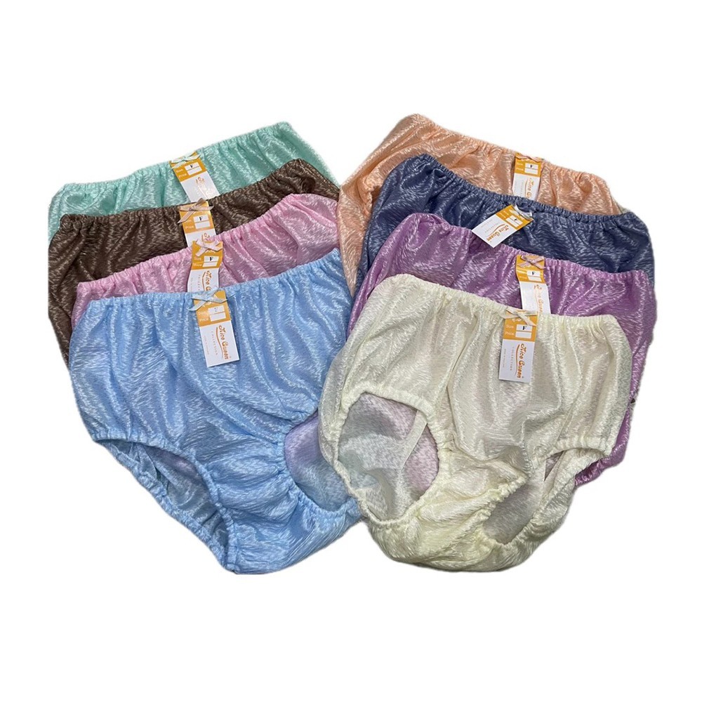 12x Shiny Nylon Panties Granny Briefs High Waisted Comfort Stretchy Underwear