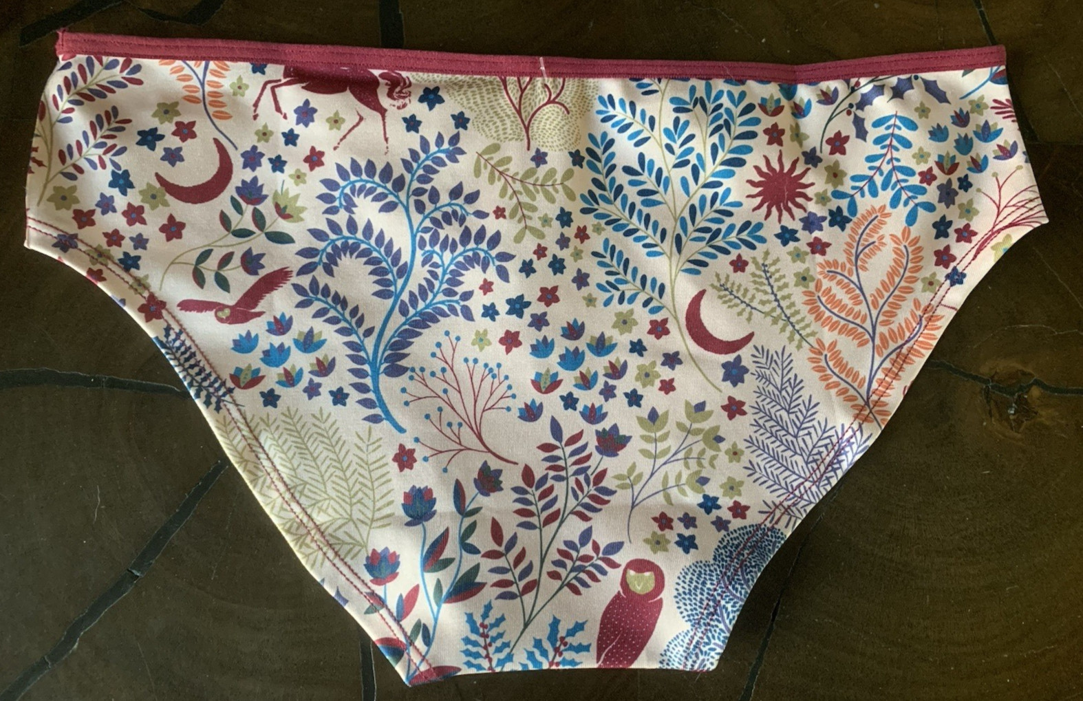 NWT Anthropologie The LyreBird Skin Seamless Printed Hipster Briefs Size S/M