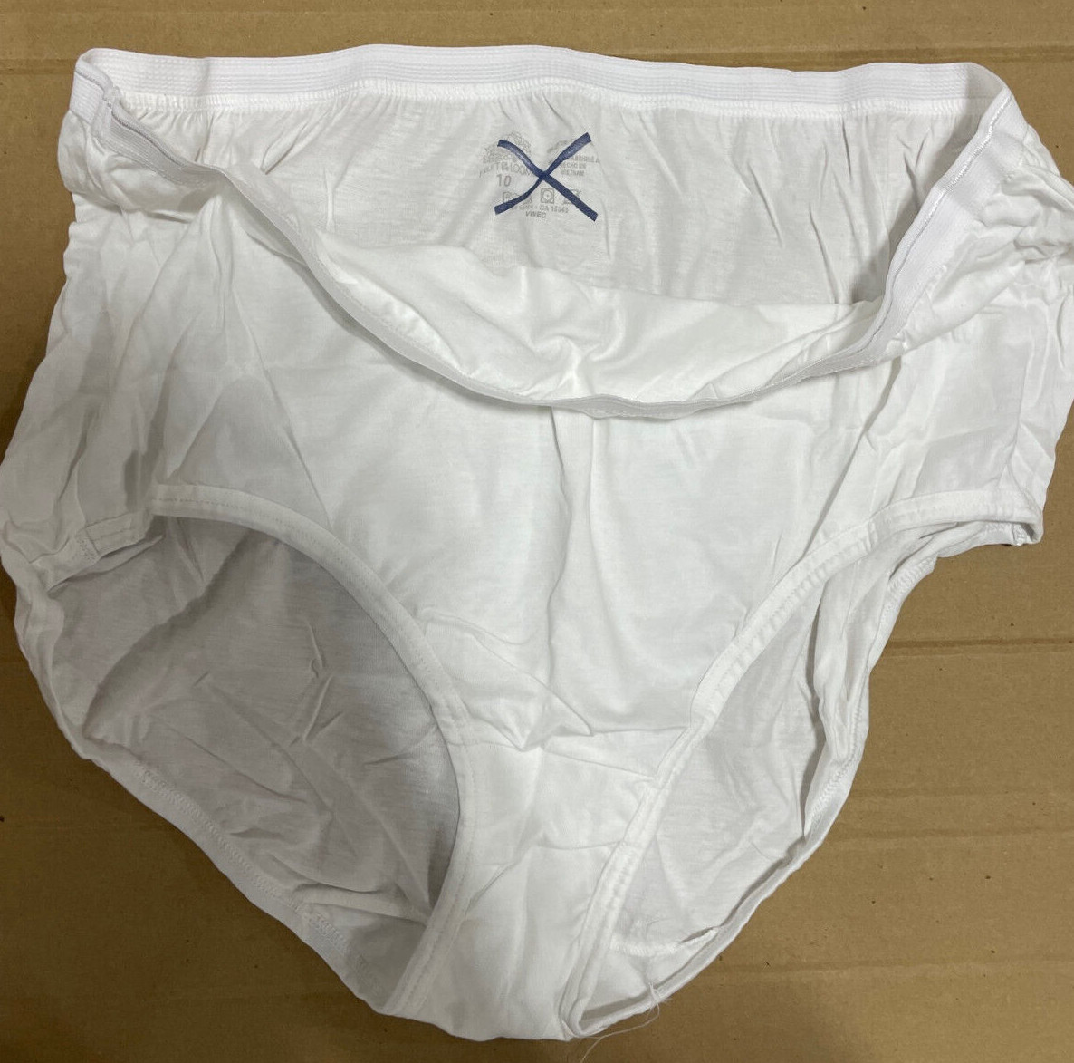 10 pack Fruit of the Loom Cotton BRIEF Underwear White size 5-6 – 7- 8 – 9 -10