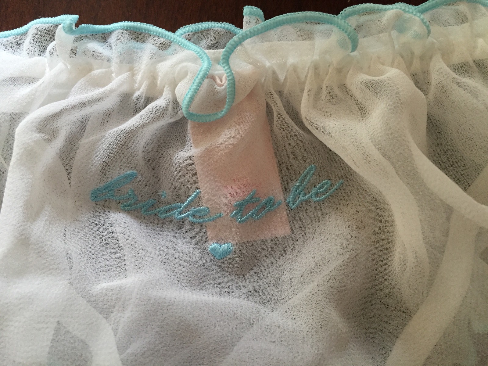 Victoria Secret White Sheer Bride To Be Cheekini Pantie NWT Medium