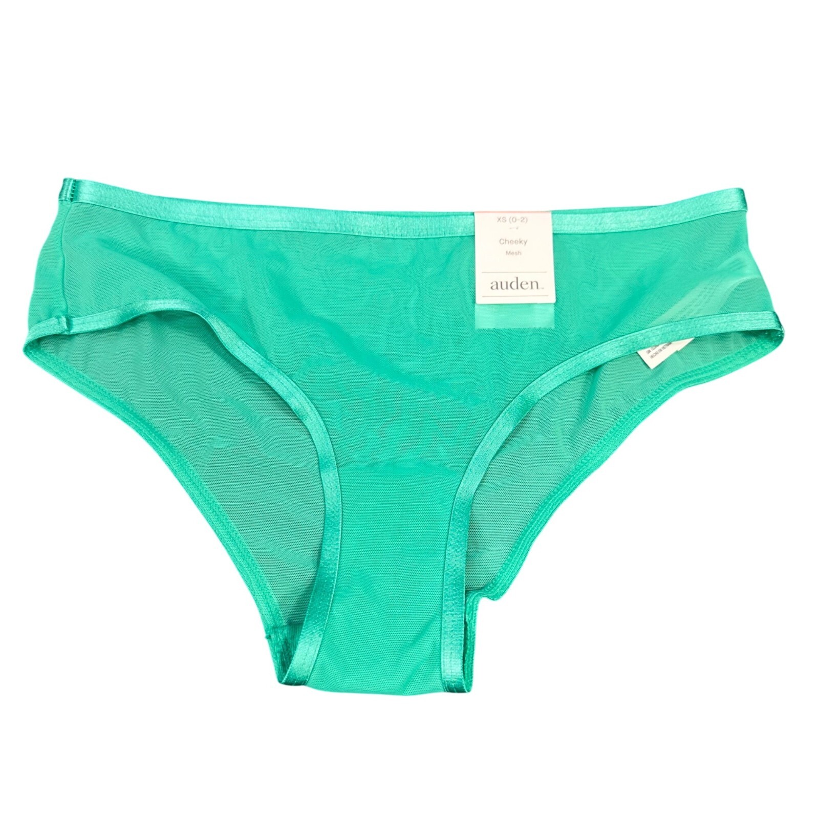 Auden Womens Sixe XS 0-2 Panty Cheeky Mesh Jade Green New With Tags