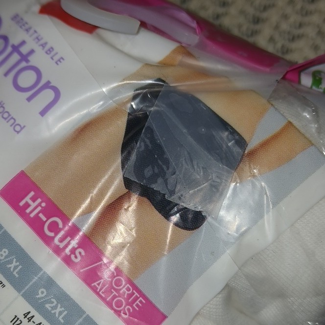 Hanes Breathable Tagless Cotton Hi-Cut Panties 10-Pack Multicolor Size 9/2XL