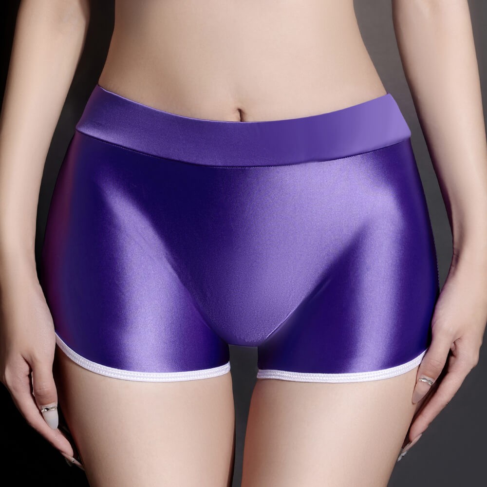 3 Pack Sexy Womens Shiny Satin Boyshorts Underwear Panties Undies Shortie Briefs