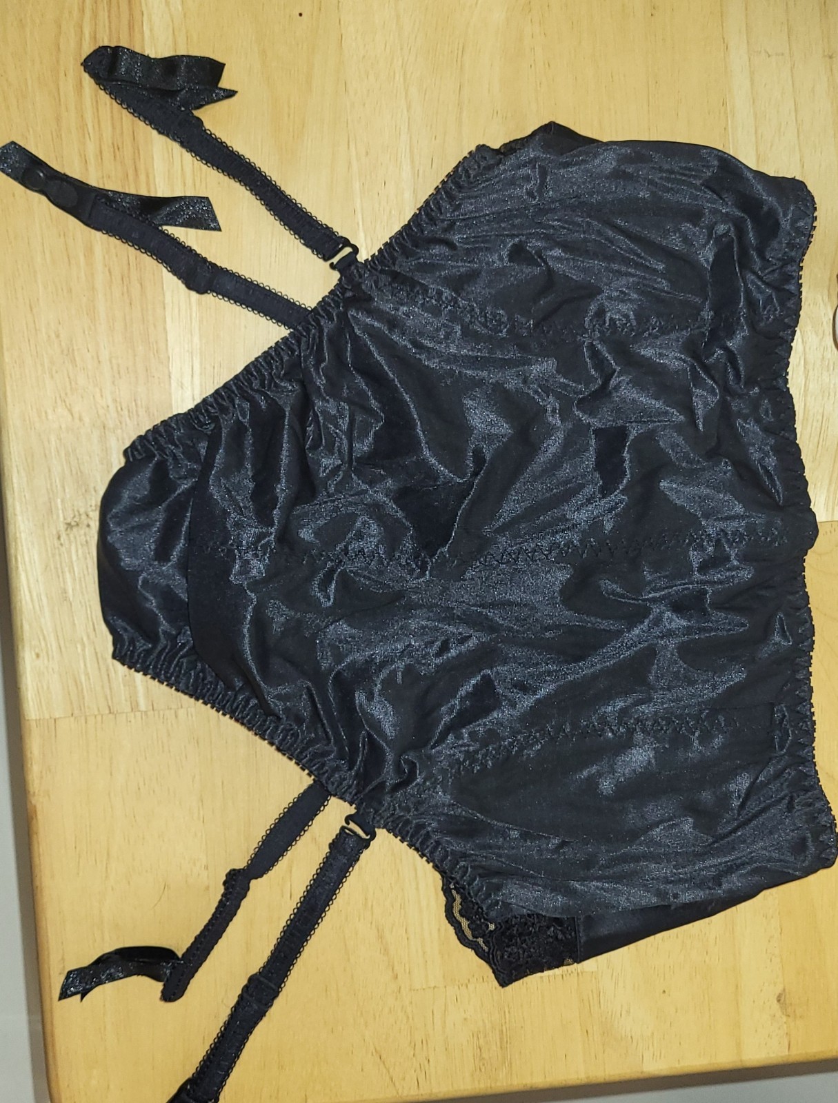 Victoria’s Secret VTG 90s Silk Garter Satin High Cut Retro Brief Panty MEDIUM