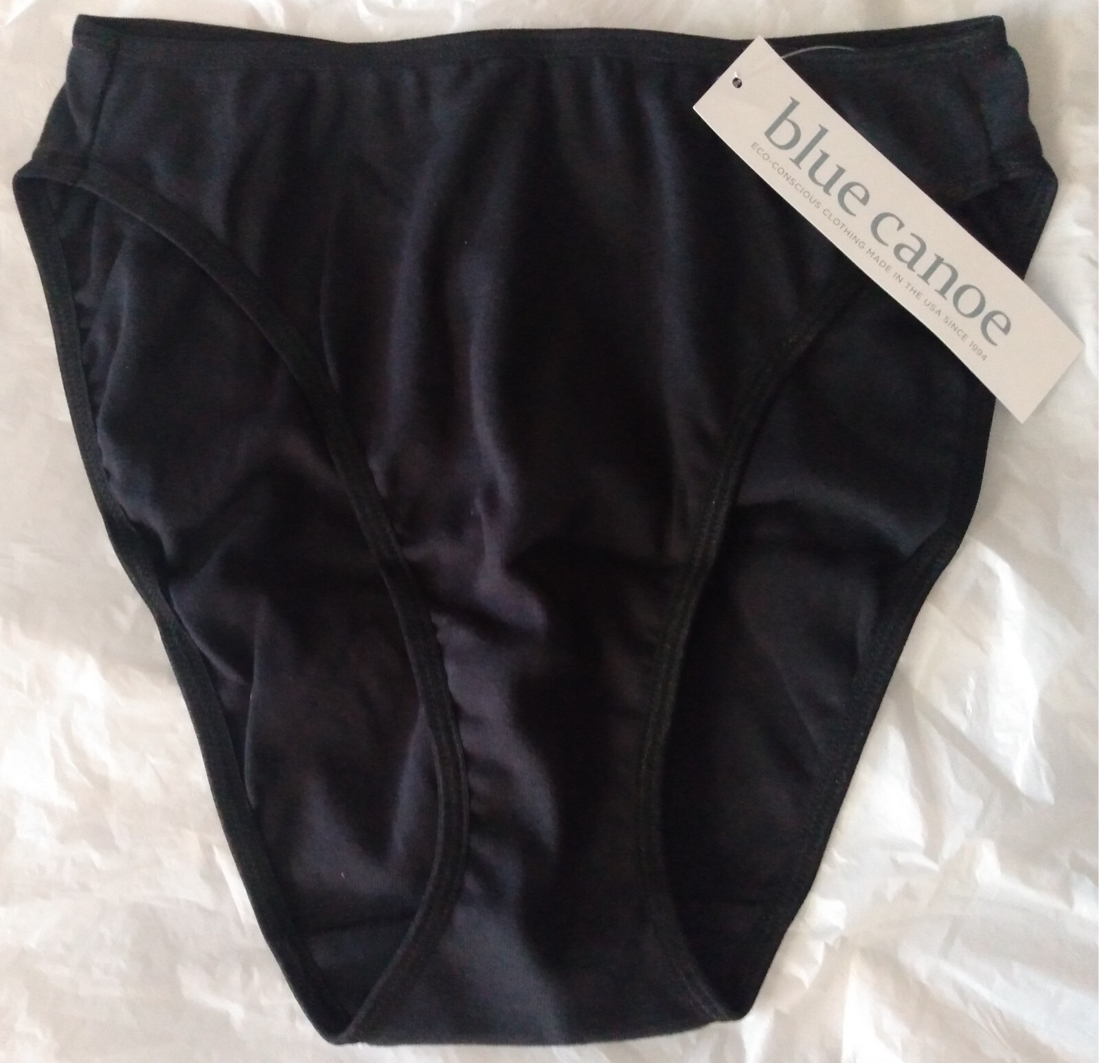 blue canoe high cut panty – small – black