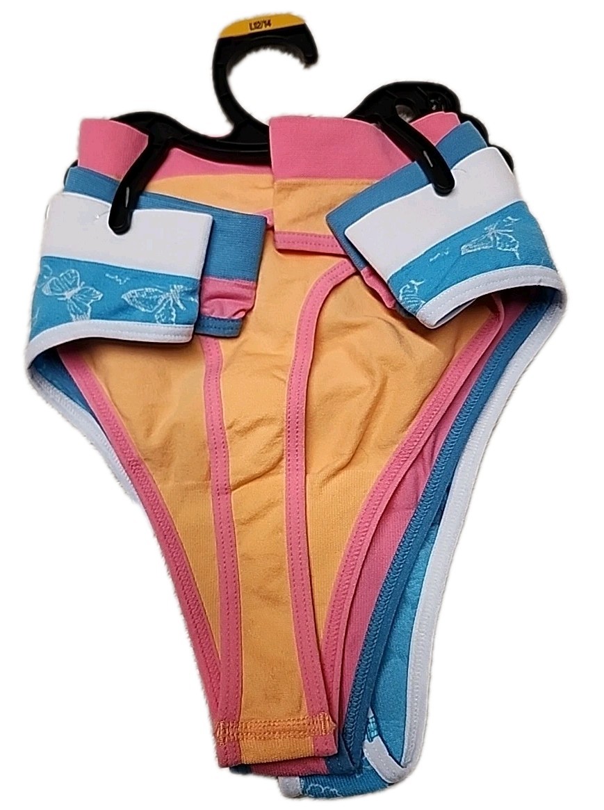 NWT Way To Celebrate 3-Pack Seamless Thong Panties Size Large Multicolor