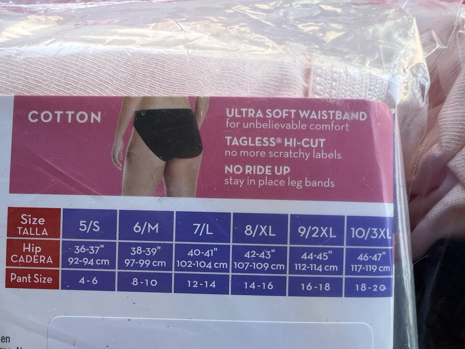 Womens Hanes Cotton Hi-cuts 2 PACK (Size 10/3XL) 2 PACKAGES New And Sealed