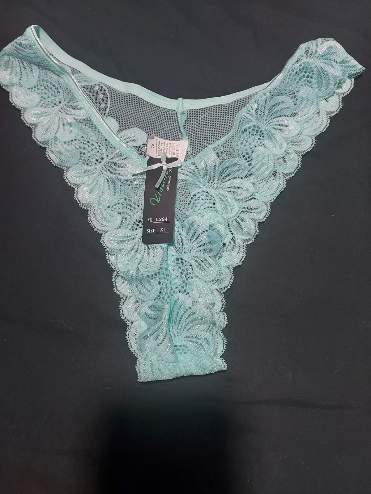 Set Of 8 Womans Laced Thongs, Laced Cheeky Underwear Size Xl Neww With Tags.