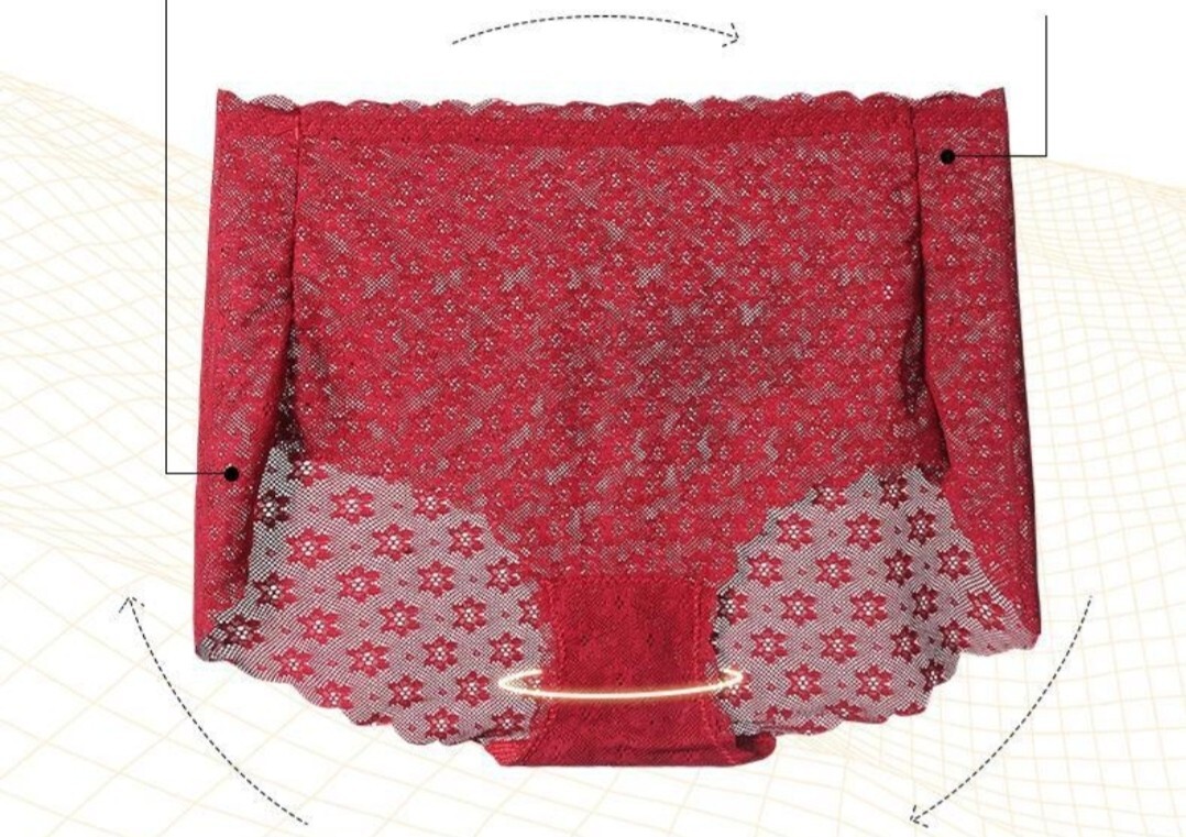 3 Pack Ladies Knickers Sexy Lace Mid-Waist Briefs Underpants Panty Size 10-14
