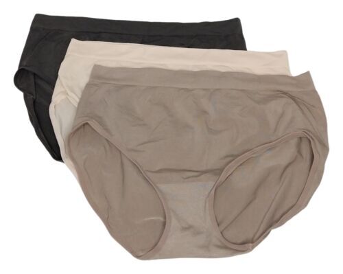 Breezies Seamless Brief Panties Set of 3-Mink-Small-NEW-A301422