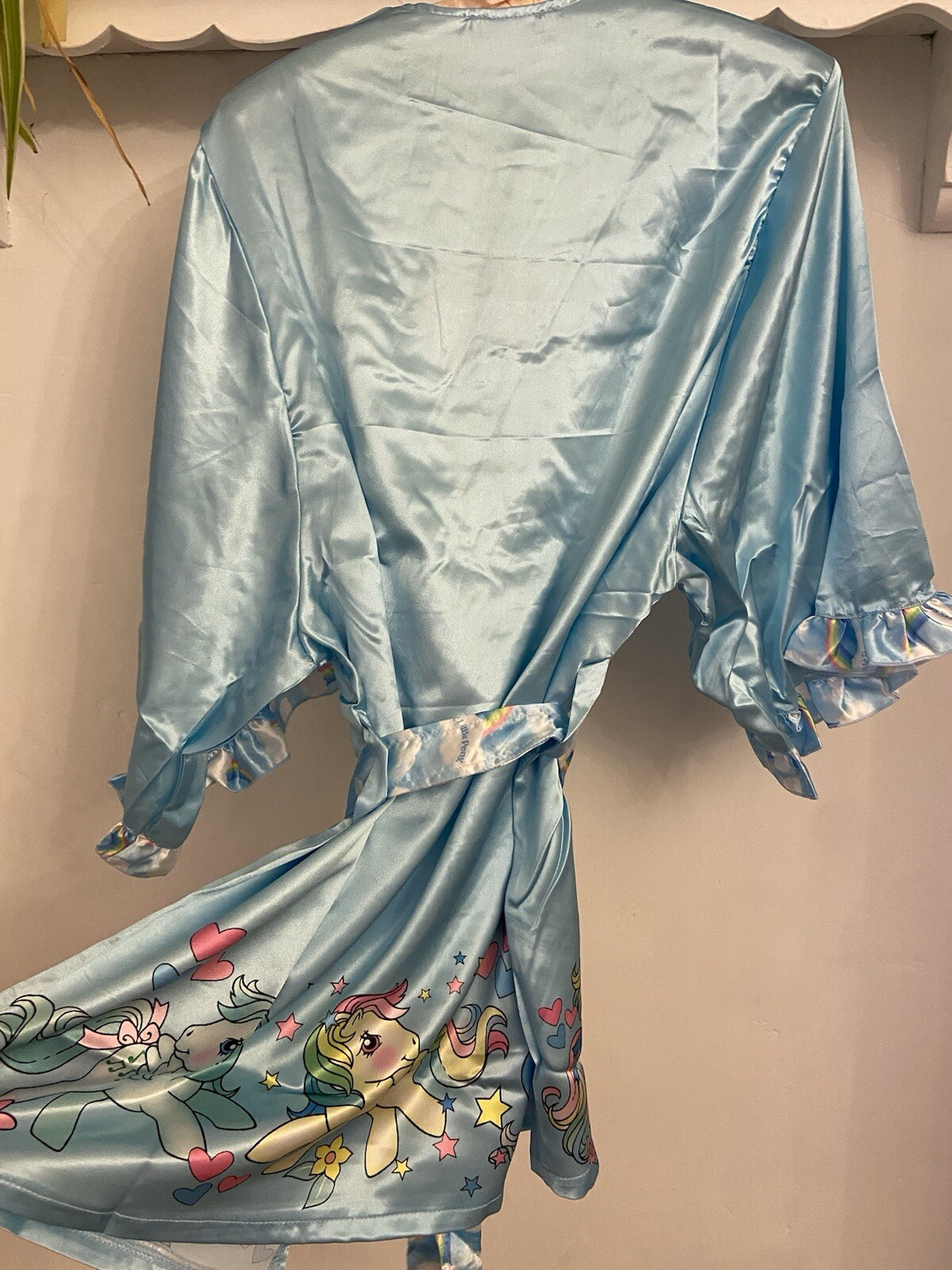 Dolls Kill My Little Pony Satin Robe With Eye Mask 2xs New 🌺