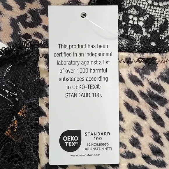 INC International Concepts Satin Micro Thong Panty Cheetah SZ S/M