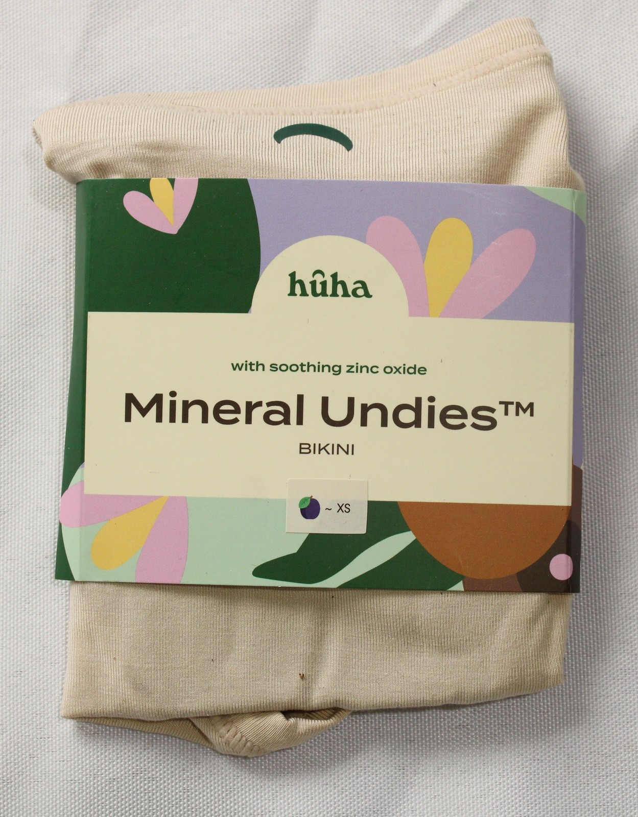 Huha Women’s Mineral Undies Lightweight Low-Mid Rise Bikini NN7 Beige XS NWT