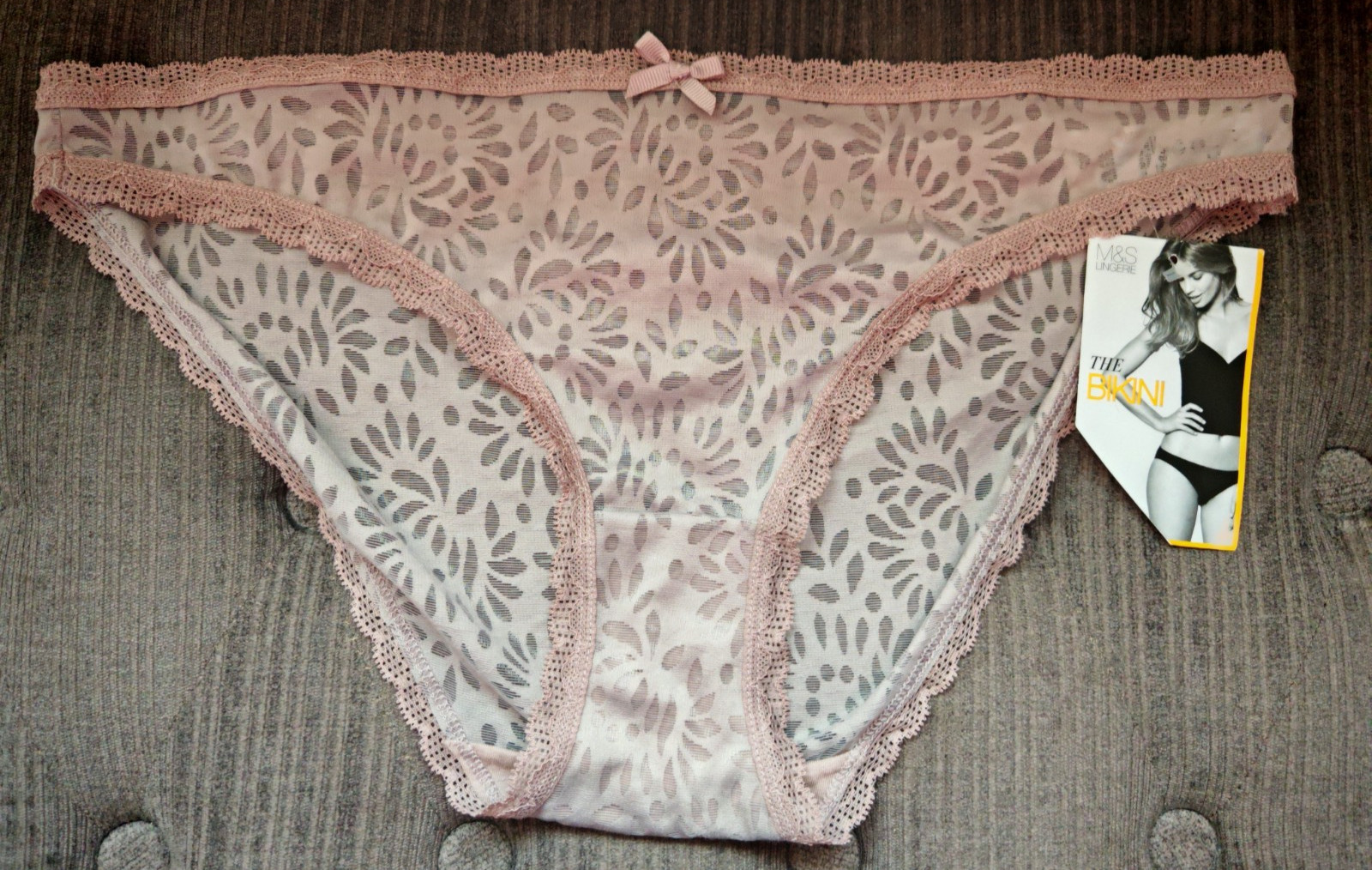 M&S Praline Bikini Knickers Size 12