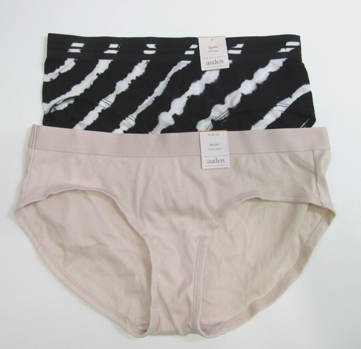 Auden Women’s Variety Hipster 2 Pack Panties Size Medium 8-10