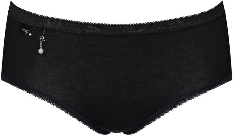 Sloggi Basic Pearl Midi Brief High Waist Knickers 3 Pack 95% Cotton 10221623