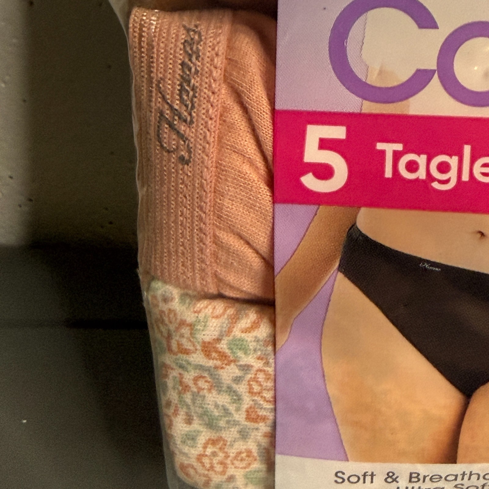 Hanes Womens Tagless Breathable Cotton Hi-Cuts 5-Pack Size 2XL (9) Comfort Fit