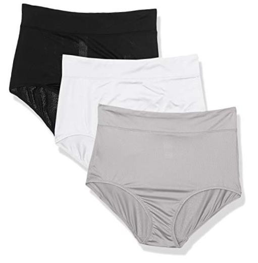 womens Blissful Benefits Breathable Moisture 3X-Large Black/White/Platinum