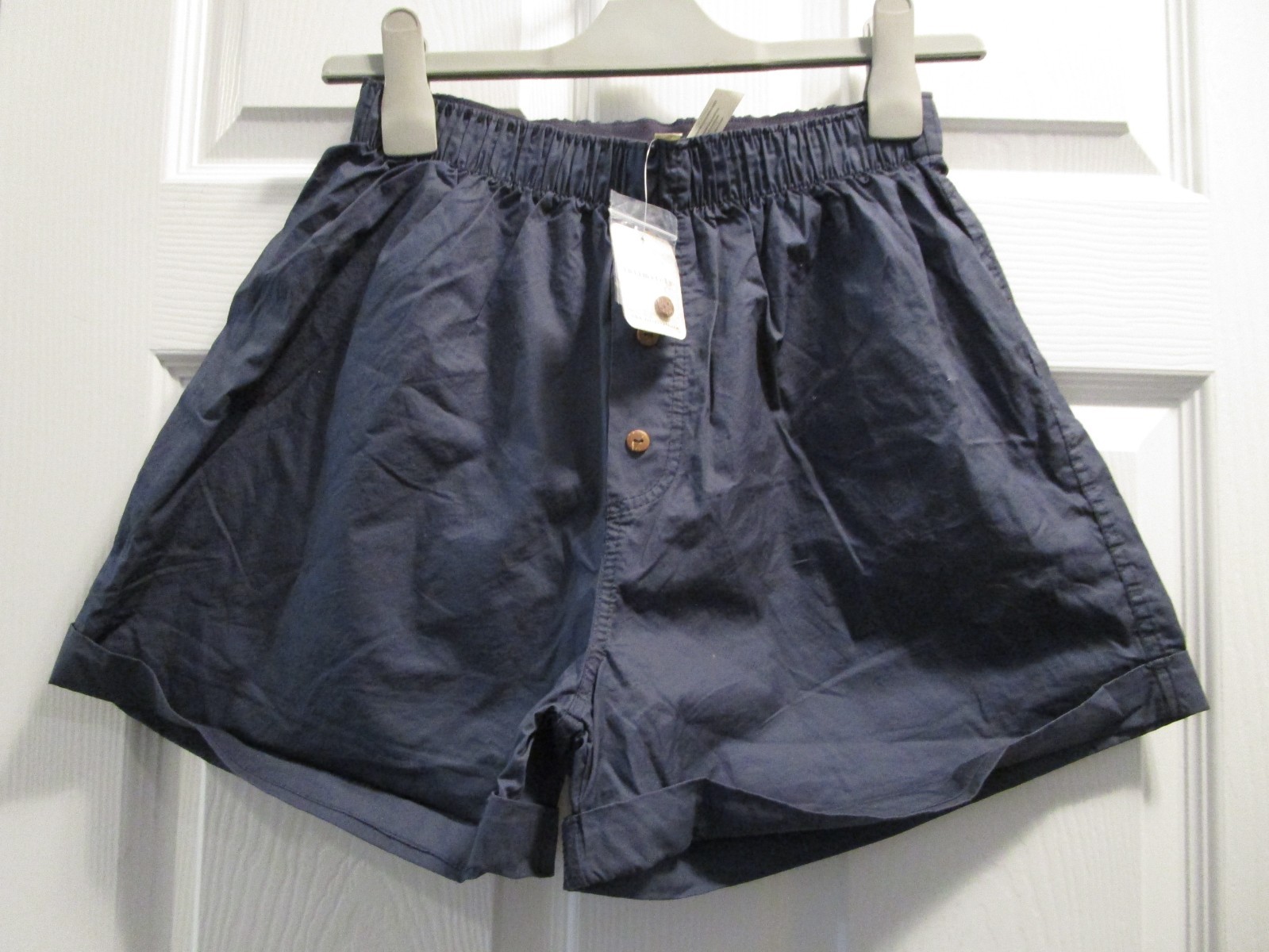 FREE PEOPLE INTIMATELY WOMEN’S DARK BLUE BOXER SHORTS WITH CUFF SIZE XS