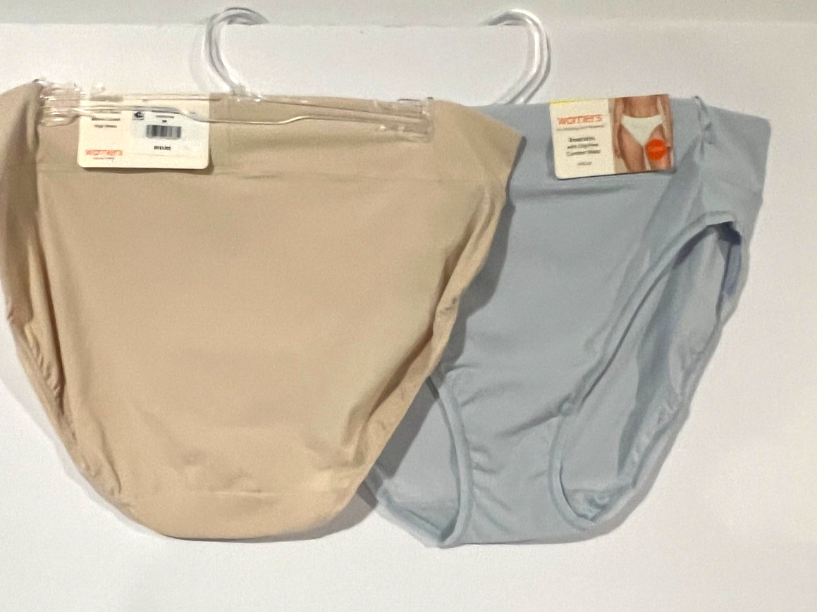 Warners Hi cut panties~2 pair high waist breathable size 6/M