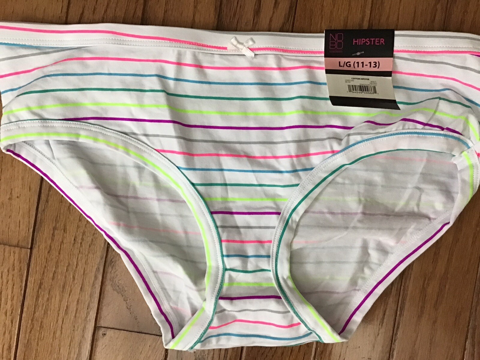 NWT NOBO No Boundaries Hipster Panties Size Large (LOT OF 3 Hipsters) (C15-6)