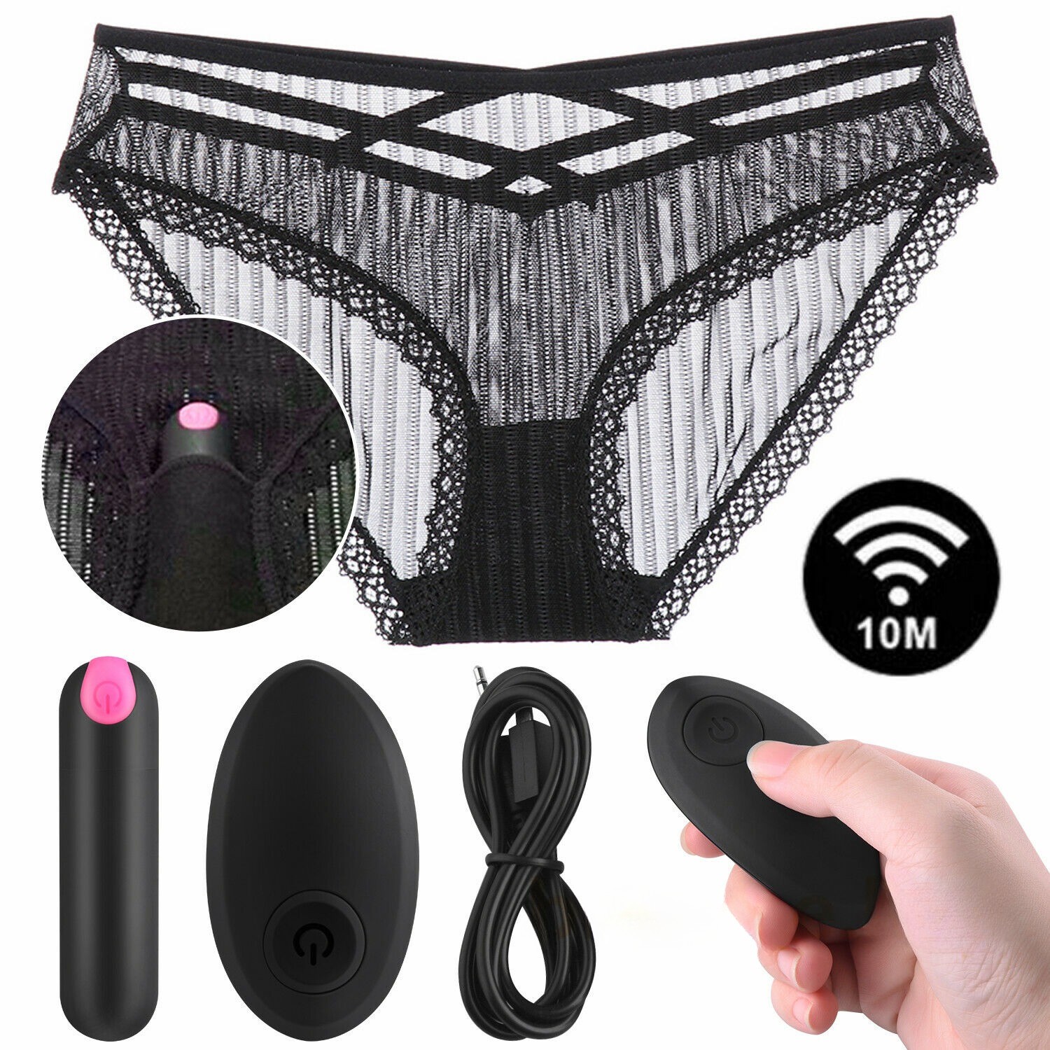 Remote Bullet Vibrator for Women – Waterproof Mini Vibrator with 10 Vibrations