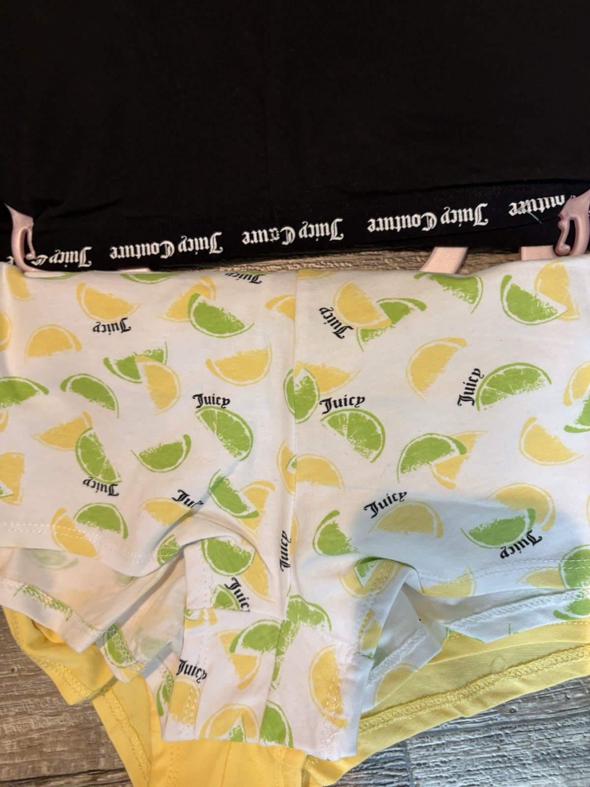 Juicy Couture Fruit Print Boyshorts Pack Of 7 Panties Size XL NWT