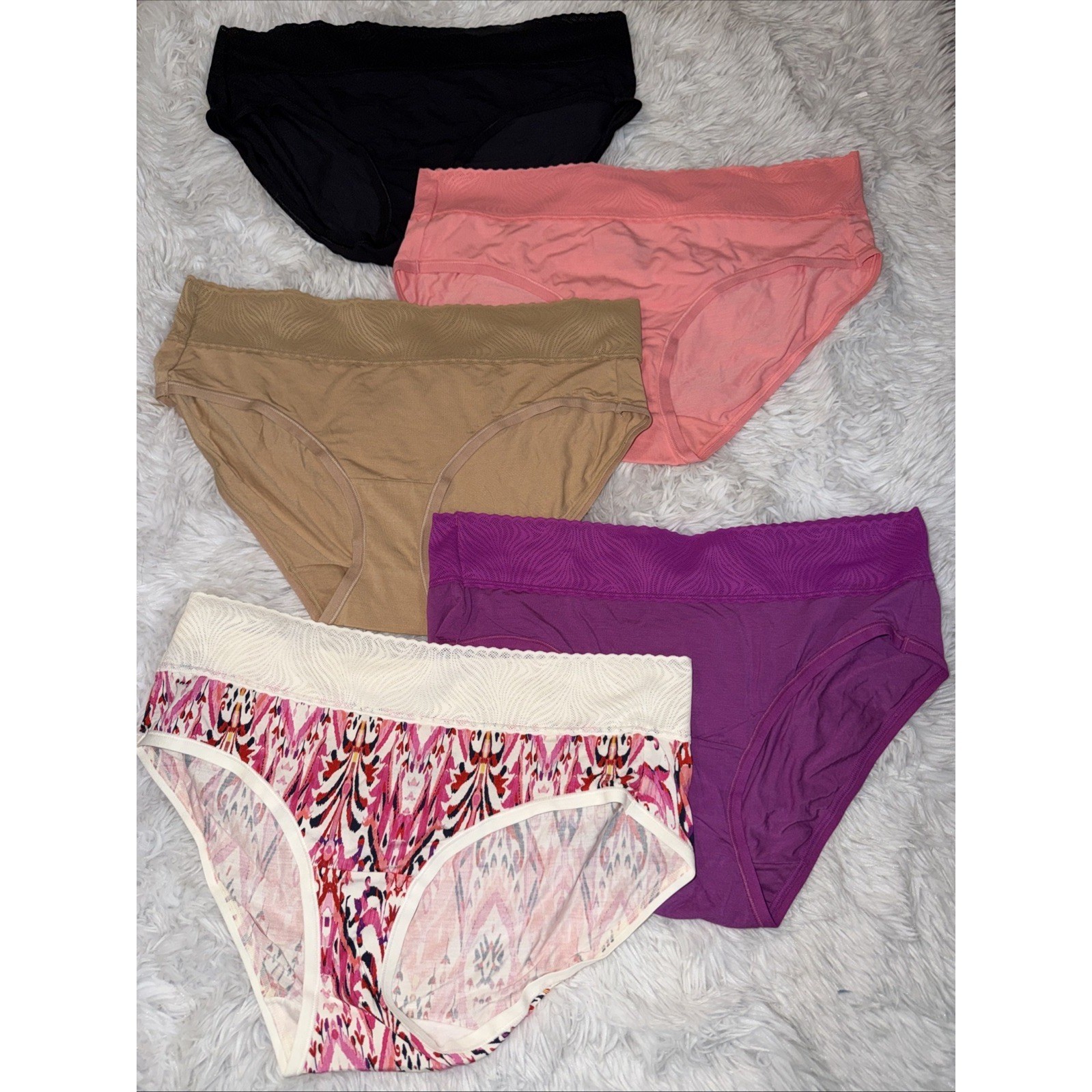Soma Enbliss Soft Stretch Hipster Panty Lot of 5 Multicolor Seamless Size XL