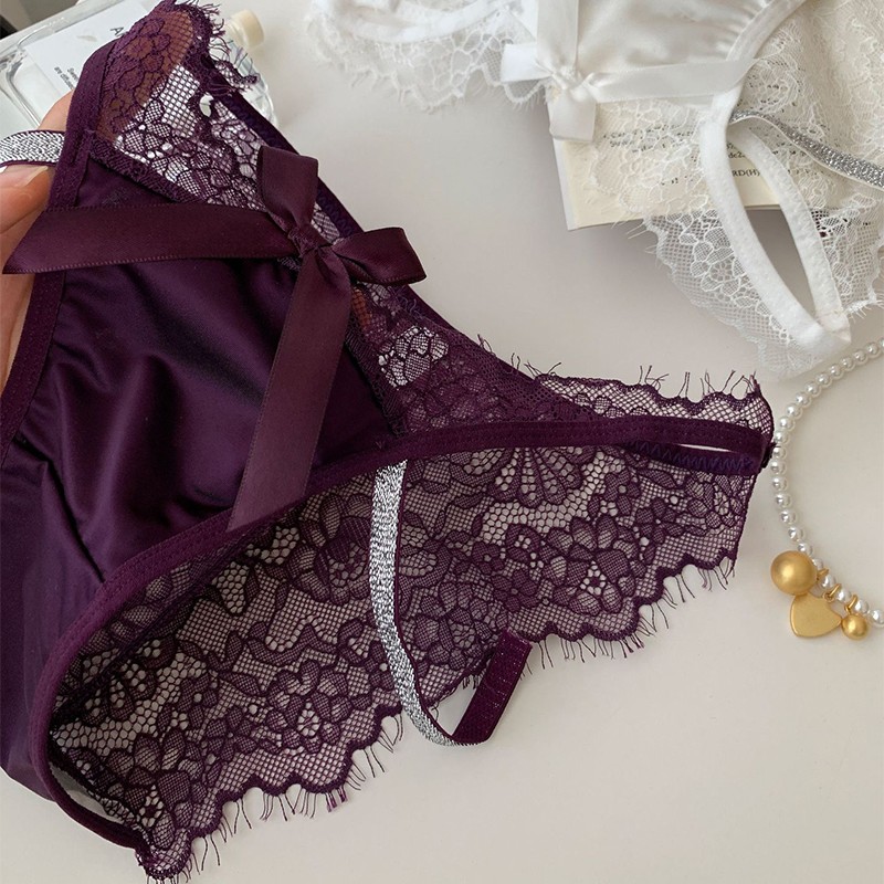 5 Pack Lot Sexy Womens See Through Lace Panties Underwear French Lingeries Brief