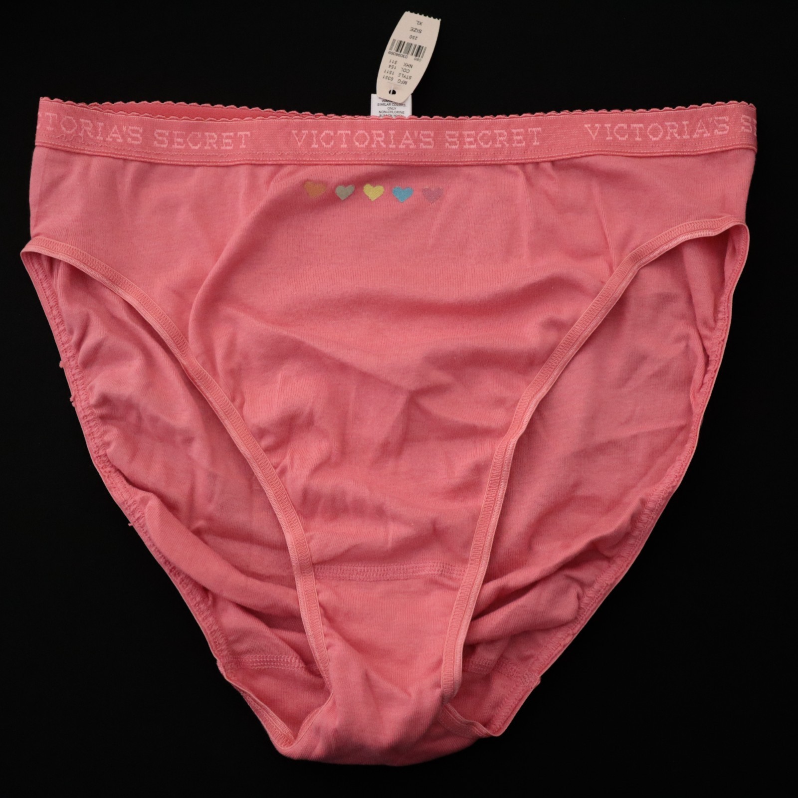 NEW Victoria’s Secret VTG 100% Cotton Signature Hi Cut Brief Panty XL X-LARGE
