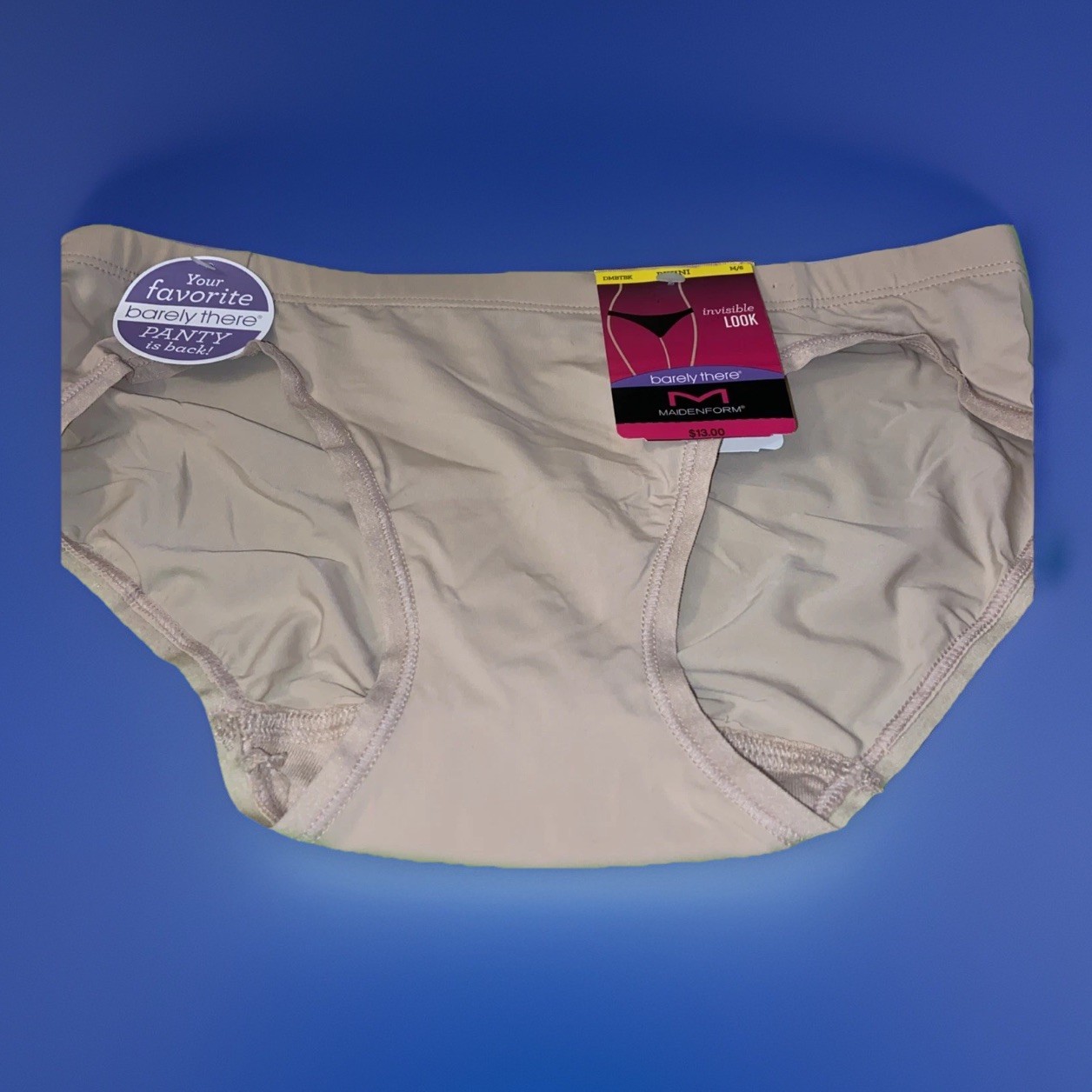 Maidenform Nude Barely There Bikini Panties / Medium / Size 6