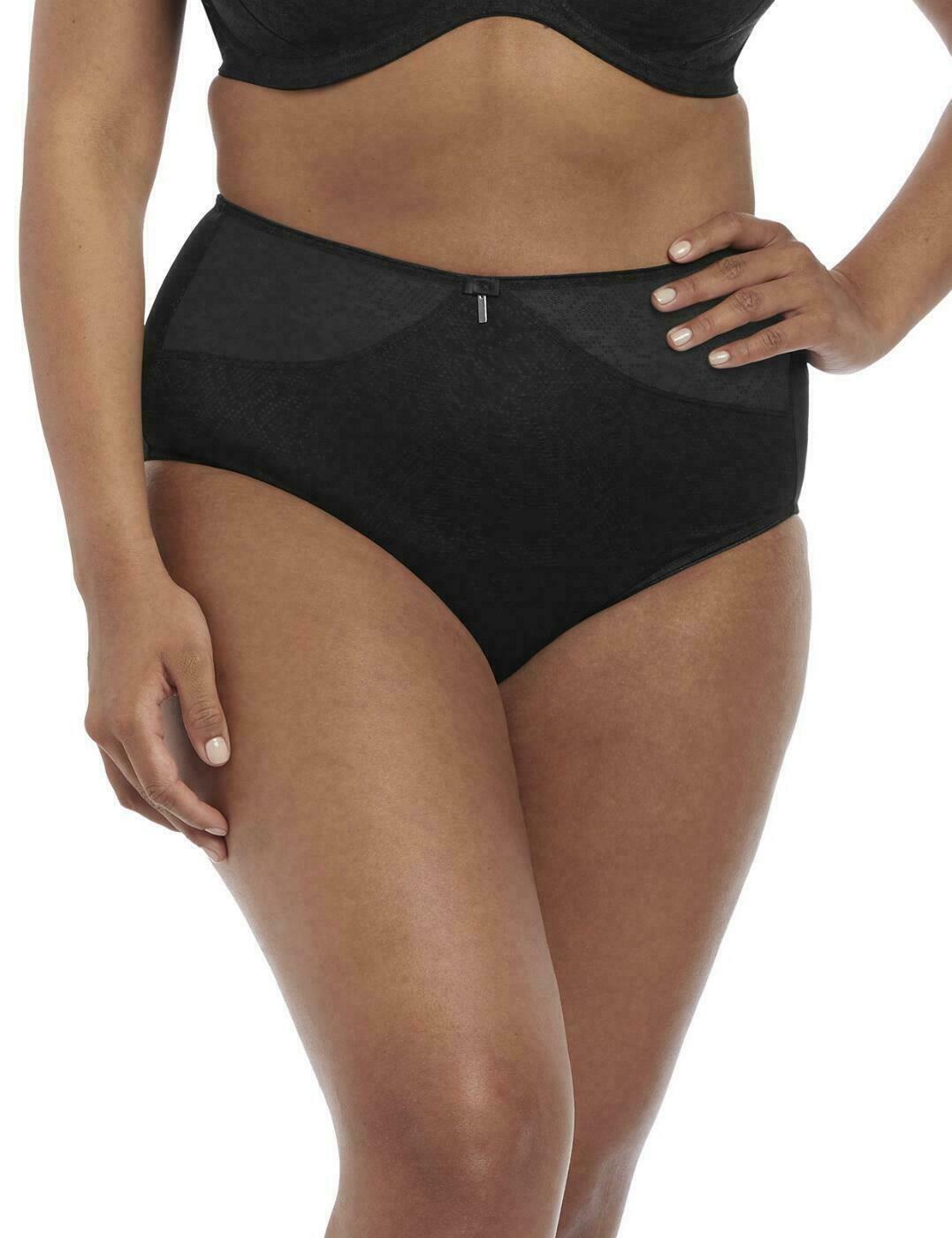 Elomi Mia Full Brief Panty EL4365 Sizes Med- 4XL Black New w/ tags Retail $34