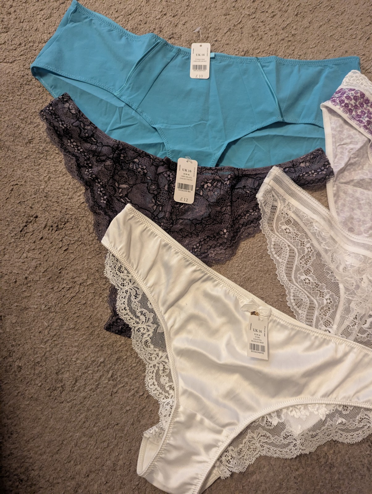 5 X BOUX AVENUE ASSORTED BRIEFS SHORTS THONGS SIZE UK 16 NEW RRP £58 BARGAIN