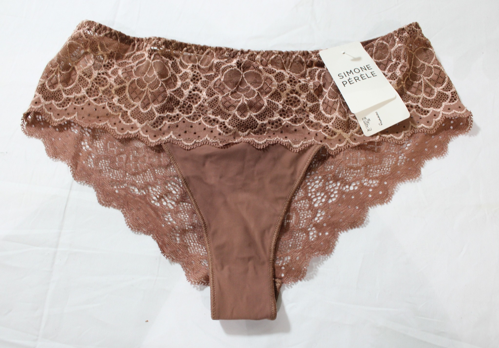 Simone Pérèle Women’s Caresse Lace Boyshort Panty ZG3 Coco Brown Size 2(US:S)