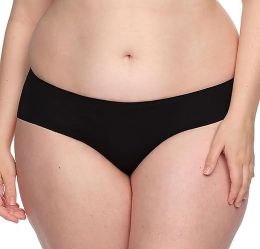 Members Mark Womens Hipster Panties 4-Pack Sz XL Black Stretch Underwear Knit