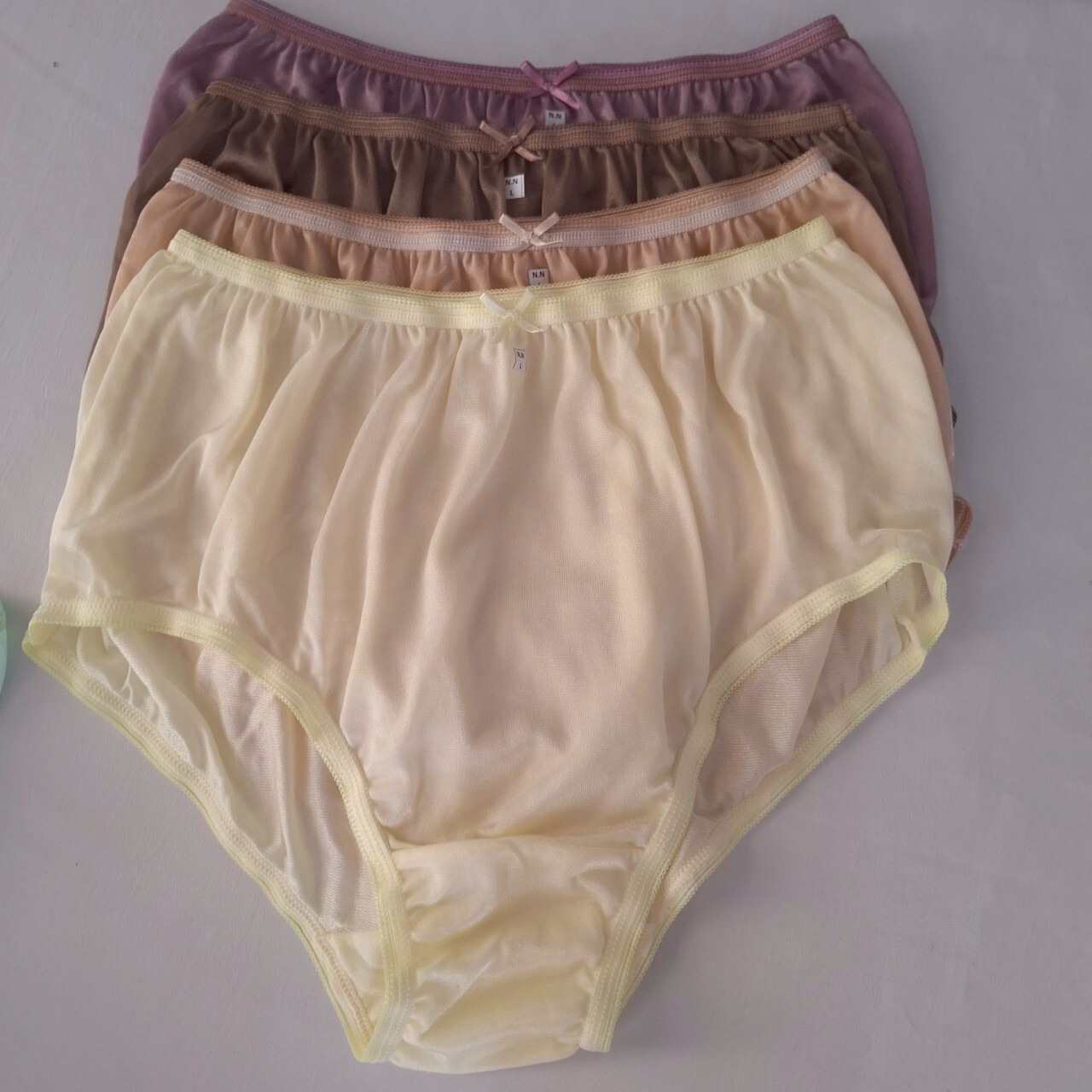 7 Nylon Panties Underwear Woman Man Silky Soft Smooth Briefs High Waist 30″-36″L