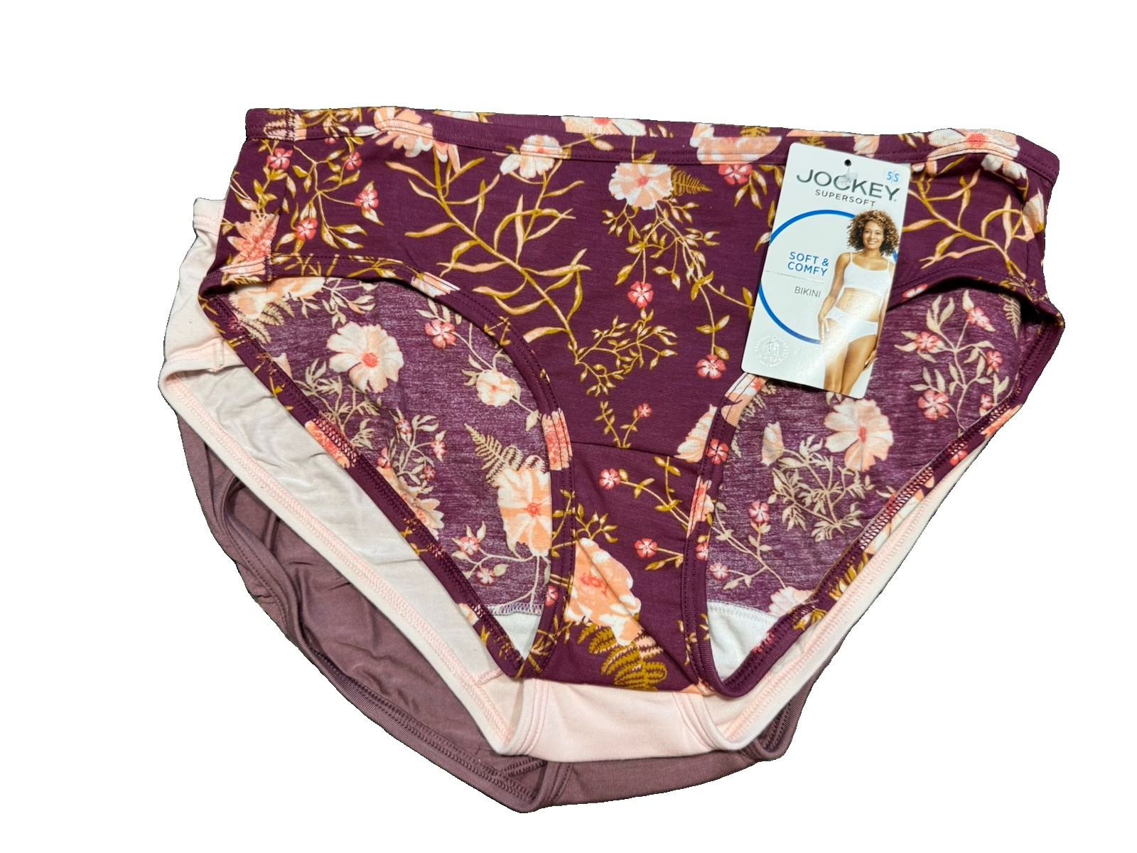 Jockey Supersoft MULTICOLOR Floral Modal Stretch Underwear Bikini 5/S