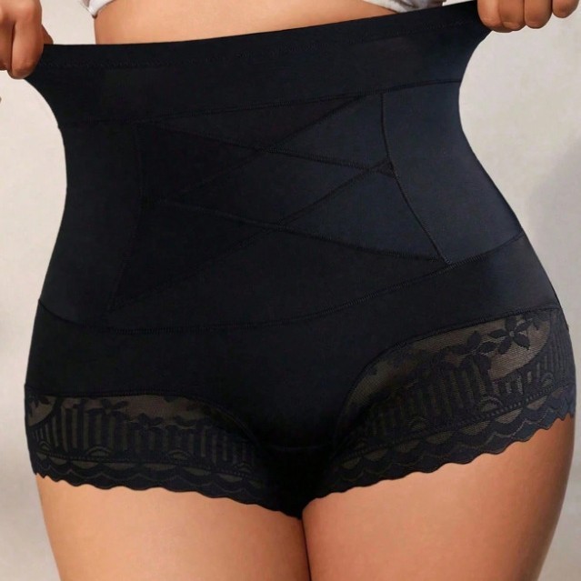 Women Seamless High Waist Body Shaper Panties Hip Lift Anti-Bacteria Crotch