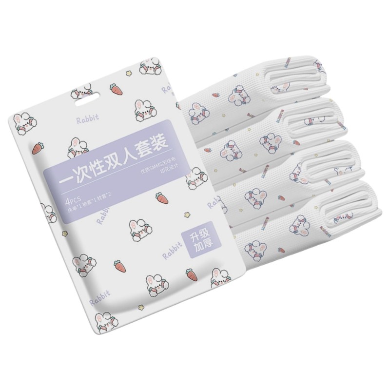 Nonwoven Fabric Travel Bedding Set Bed Sheet Ensures Clean Comfortable Stay