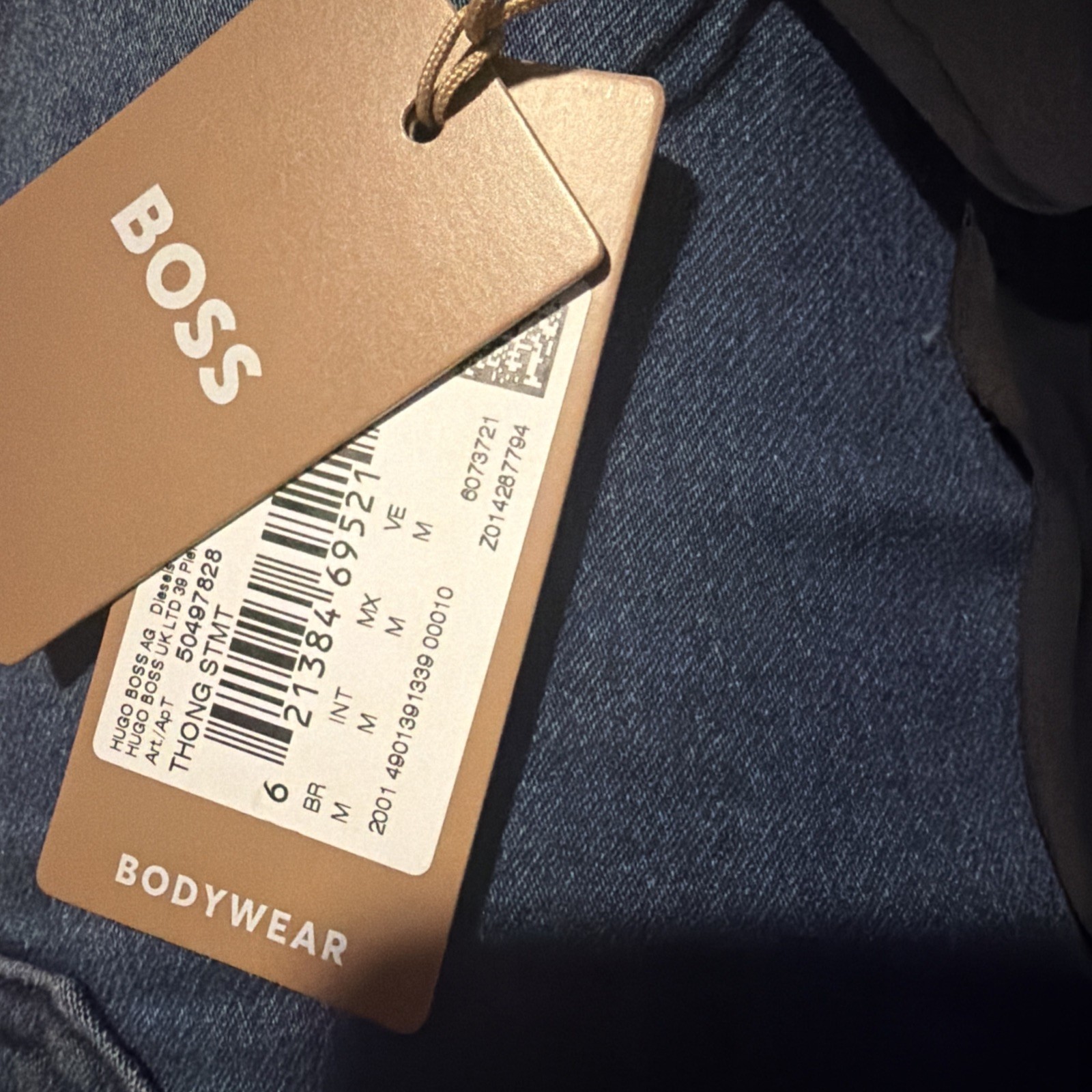 Hugo Boss Thong Body wear Regular Rise Ladies Sz M Spell out Logo NWT
