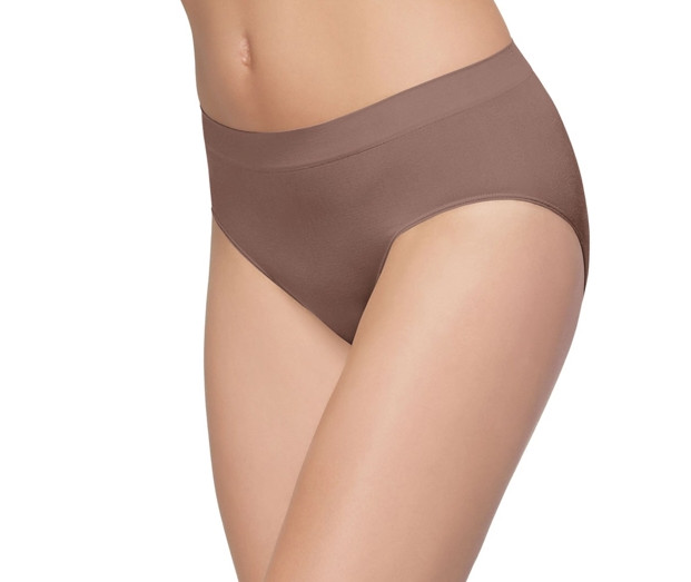 NWT Wacoal B-Smooth Brief Size Large 7 Seamless Underwear 838175 Deep Taupe