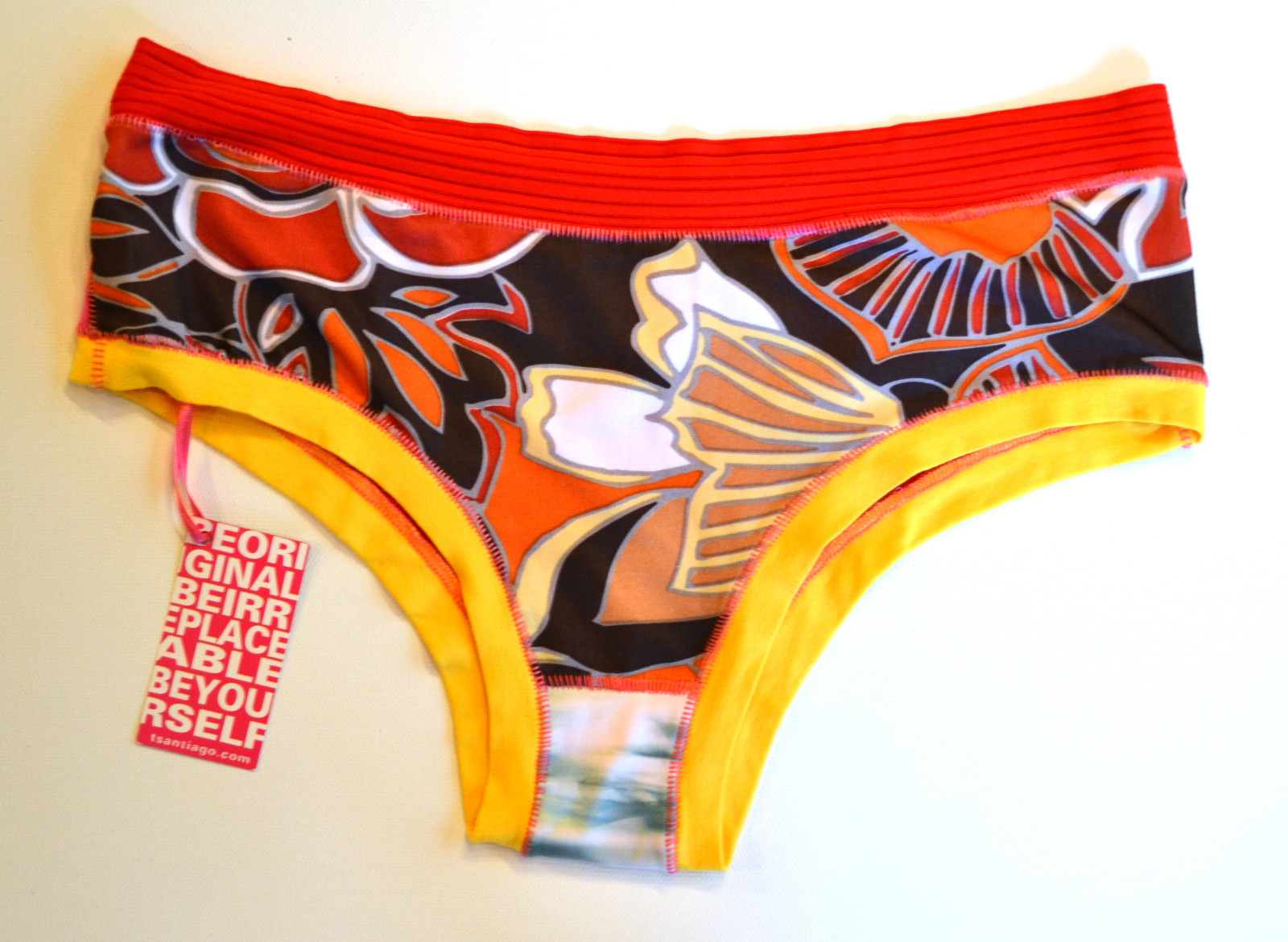 T. Santiago Athletic Activewear Stretch Boy Short Panties – Floral Print
